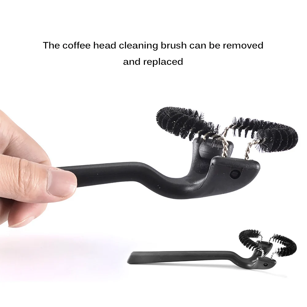 

Съемная Чистящая Щетка для Кофемолки из нержавеющей стали, прочная щетка для очистки от ожогов, инструмент для очистки кофемашины