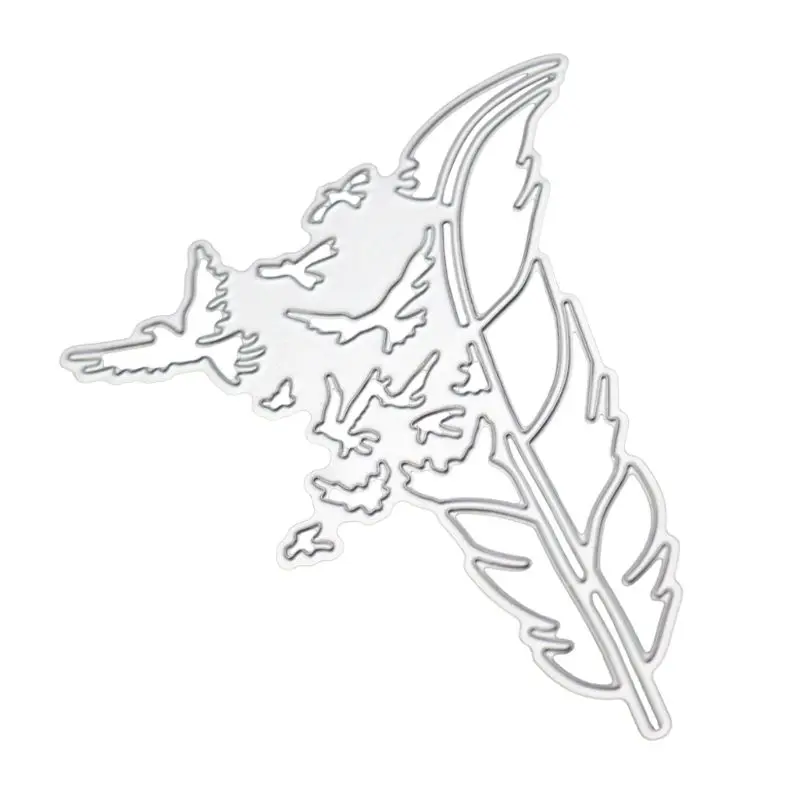 2020 новые перьевые металлические штампы Трафарет DIY Скрапбукинг альбом печать