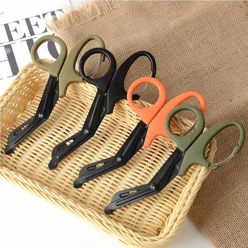 

1PCS Multi Tool Tactical Emergency Survival Rescue Hiking Fine Outdoor Scissors Teeth With Camping F9H1