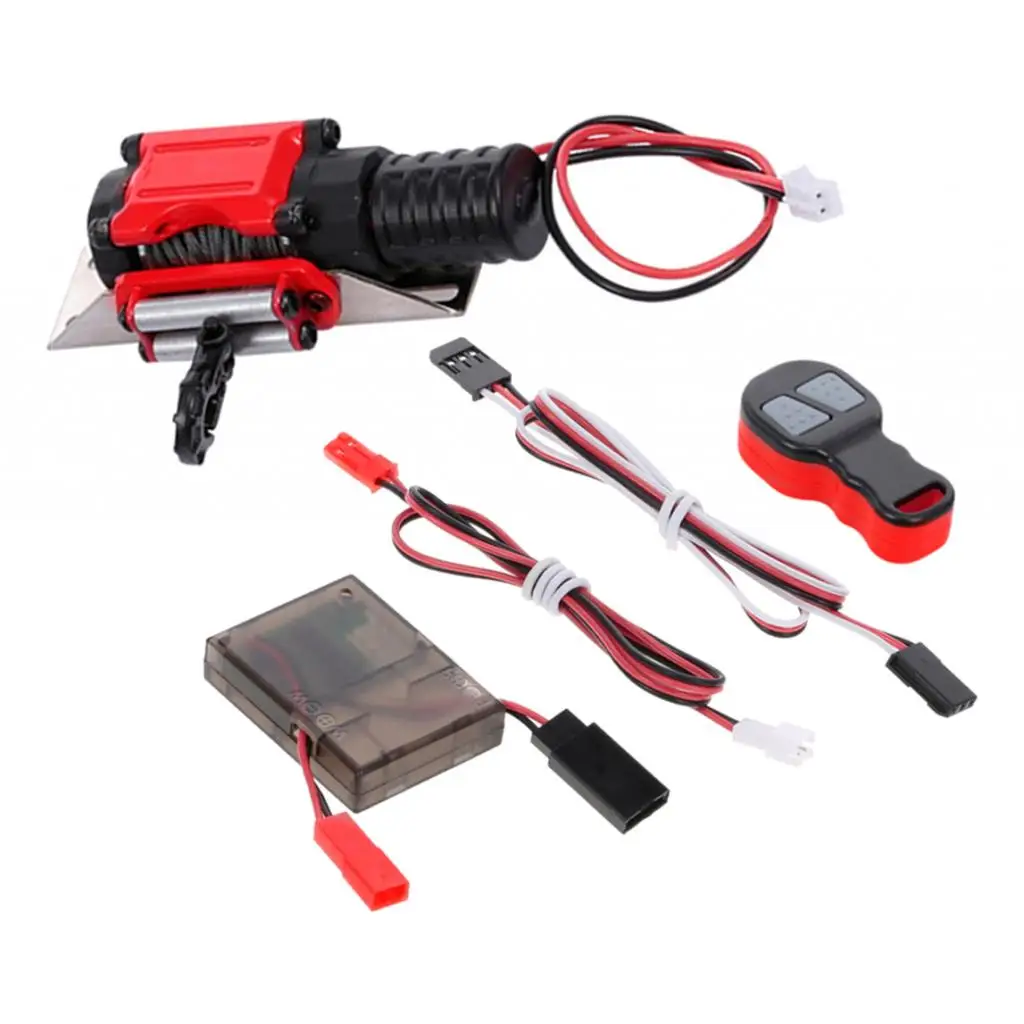 

Electric 1/10 Scale Winch with Remote Kit for RC Rock Crawler Axial SCX10, Traxxas -4, , HSP, Upgrade Parts