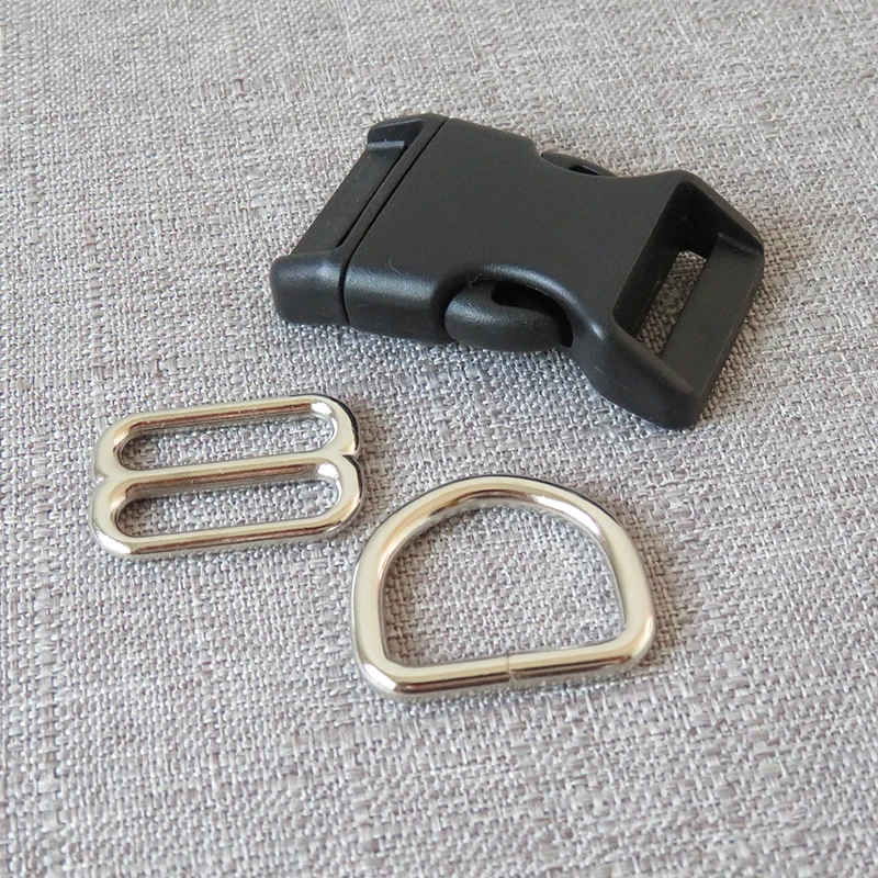 1 компл./лот 25 мм металлическое D-образное кольцо адъютер ремень застежка