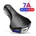 Быстрое Автомобильное зарядное устройство с 3 портами USB Type-C QC3.0 для iPhone 13, 12, 11 Pro, Xiaomi, Huawei, быстрое зарядное устройство, адаптер в автомобиле