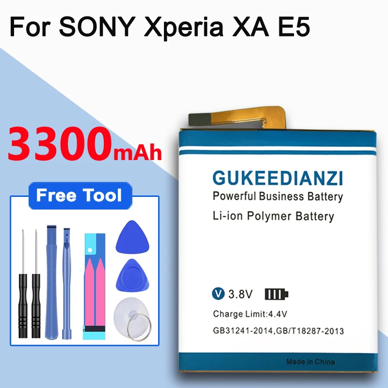 Новый аккумулятор GUKEEDIANZI 3300 мАч LIS1618ERPC 1298 9240 для SONY Xperia XA (F3111) E5 F3116 F3115 F3311 F3112