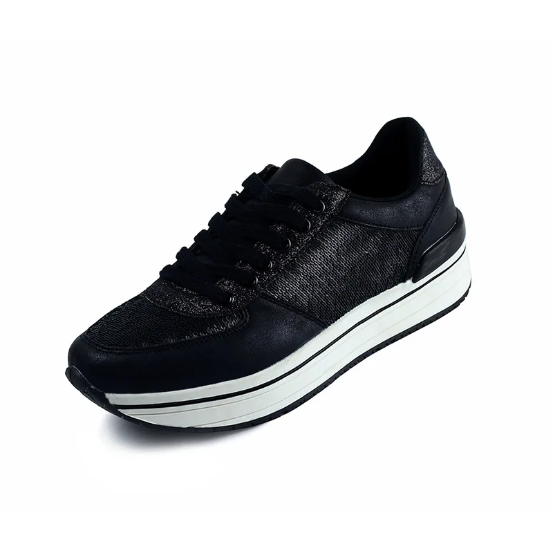 

Silver lace-up low-top women's shoes, middle-aged and young women's four-season travel shoes, foot protection flat casual shoes