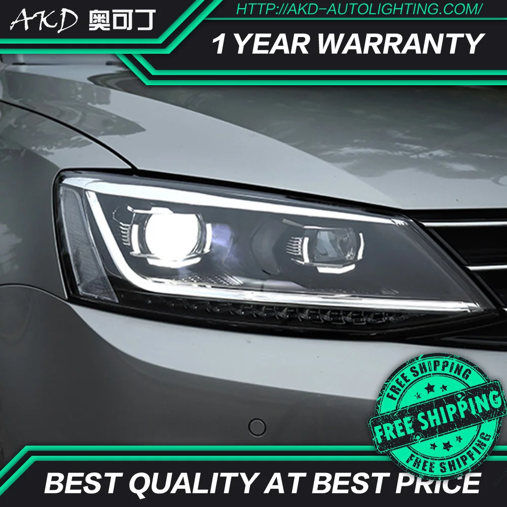 АКД стайлинга автомобилей Фара для VW Jetta Mk6 светодиодный фар 2011 2018 R8 дизайн