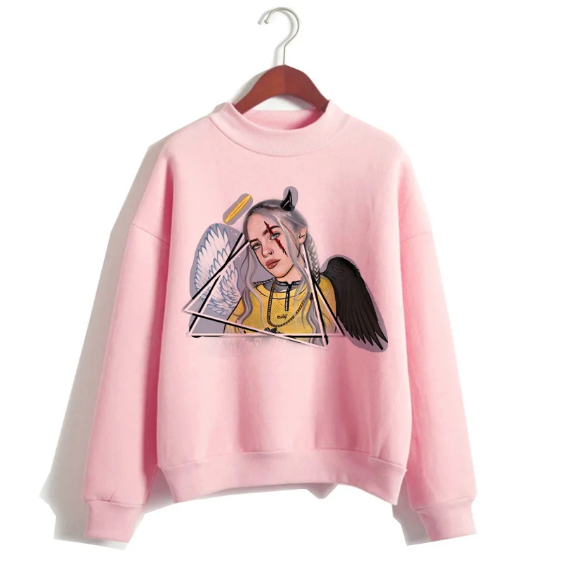 Billie Eilish, худи, женская одежда, толстовка, Корейская, 90 s, с капюшоном, Harajuku, с принтом, толстовки, уличная, топ, повседневная, ulzzang, капюшон - Цвет: 924