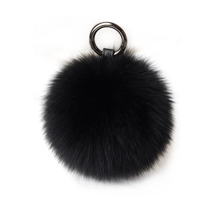 Горячая Распродажа Мода 100% реальные с лисьим мехом большого размера помпонами