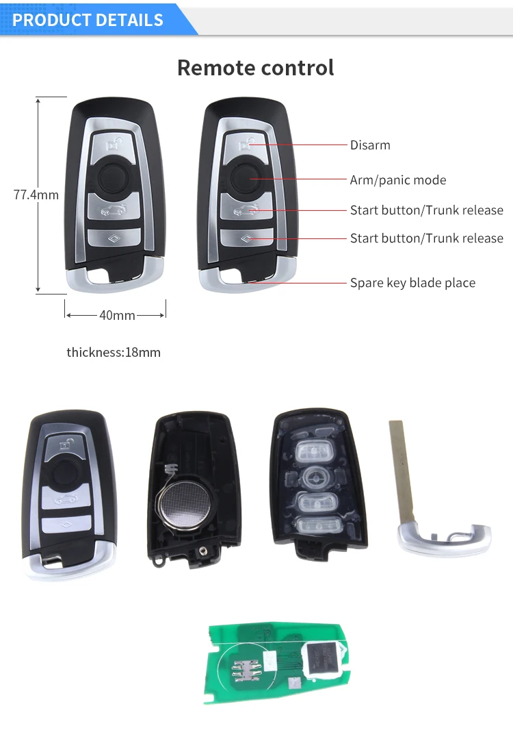 EASYGUARD компания PKE аварийная система комплект с дистанционным автоматический запуск двигателя Пассивный Автозапуск touch
