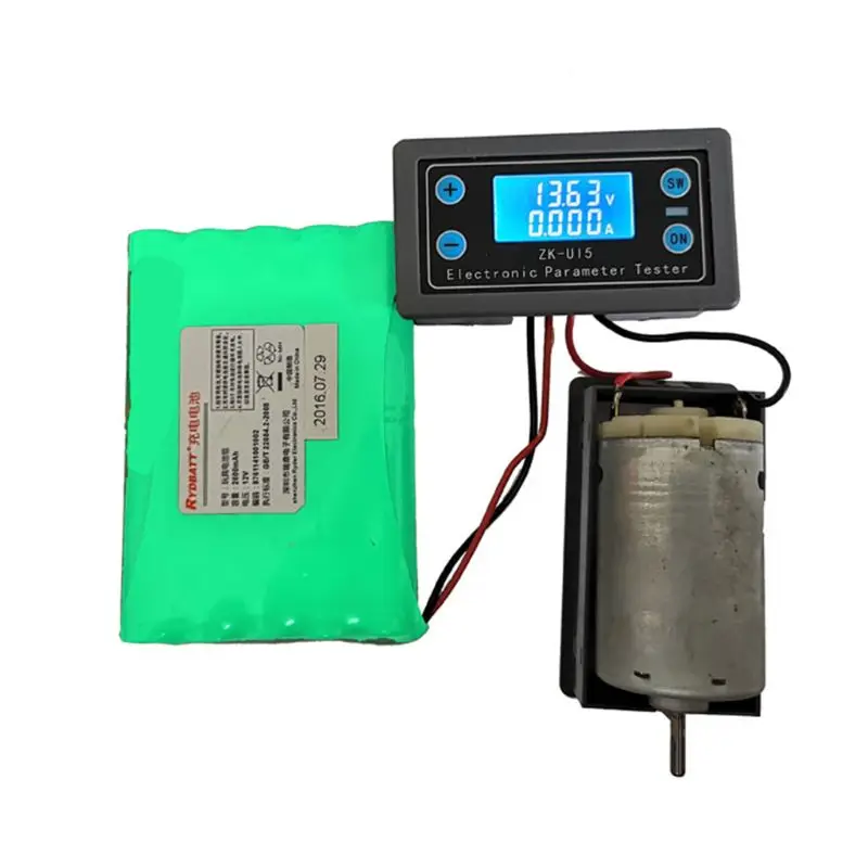 

DC5-38V Multifunction Voltmeter Ammeter Electronic Load Battery Monitor Tester 94PC