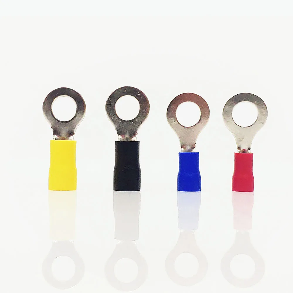 Фотоэлемент красного цвета кольцевая Изолированная клемма для кабеля