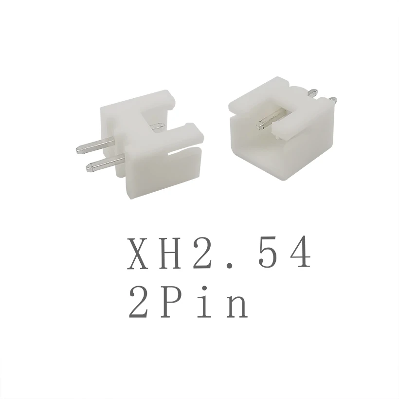

100PCS 2 Pin XH 2.54 Terminals XH 2.54mm Pitch 2.54mm Terminal Housing Pin Header Connector for 2P XH2.54 Wire Cable Connector