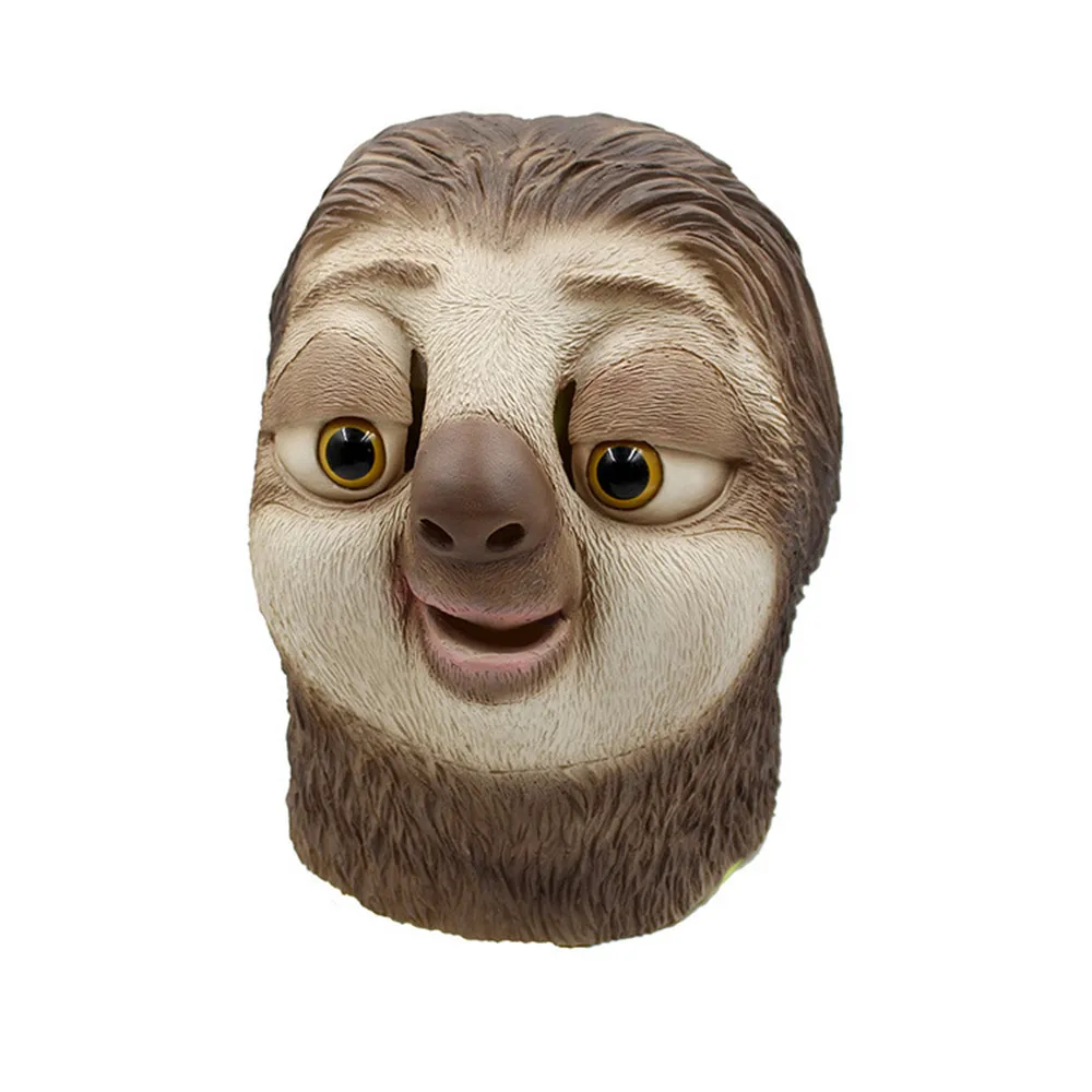 

Fun Sloth Animal Mask Masquerade Halloween Helmet Toy Birthday Party New Year Decoration Spoof Headdress