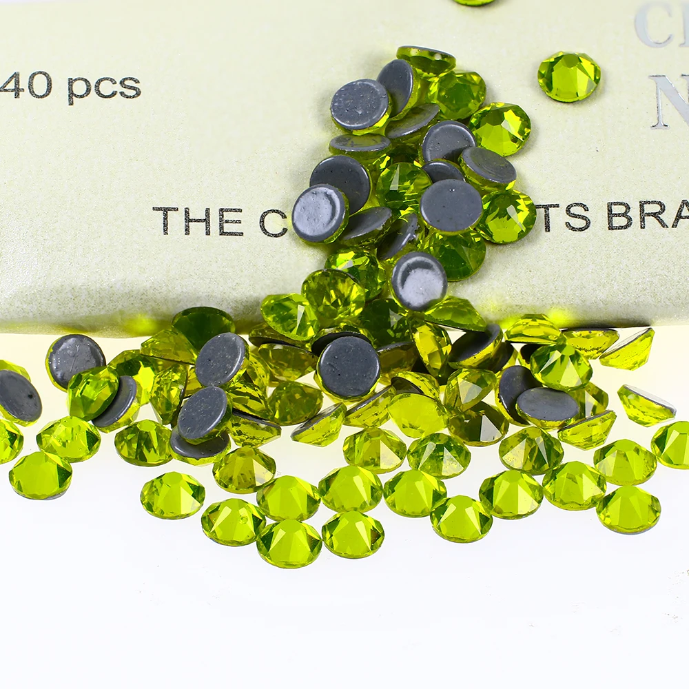 Цитрин Стразы горячей фиксации стразы с плоским основанием для утюга на