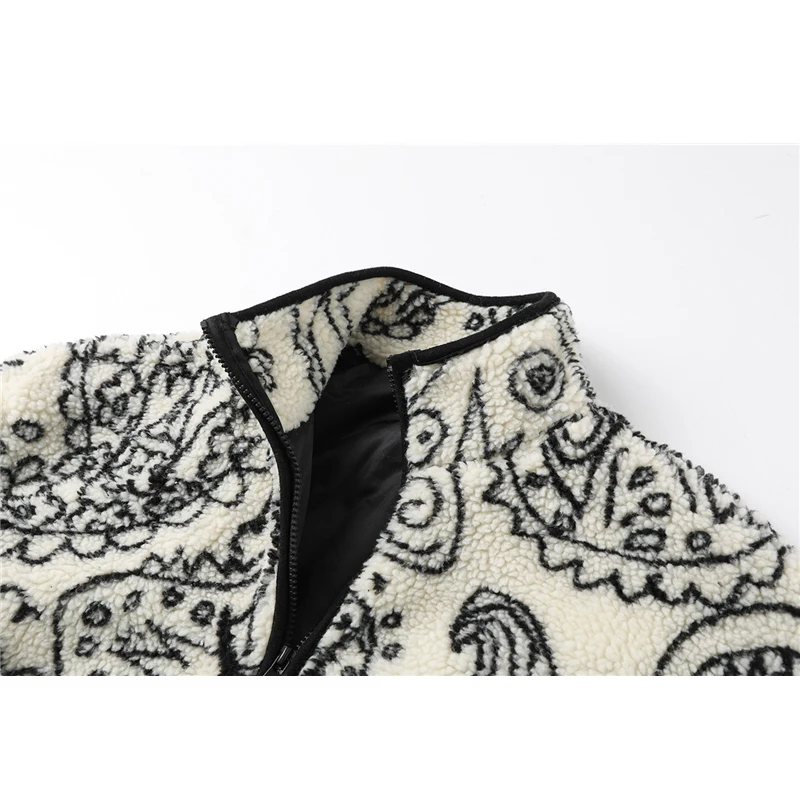 Женская теплая куртка на молнии Повседневная Толстая из овечьей шерсти с