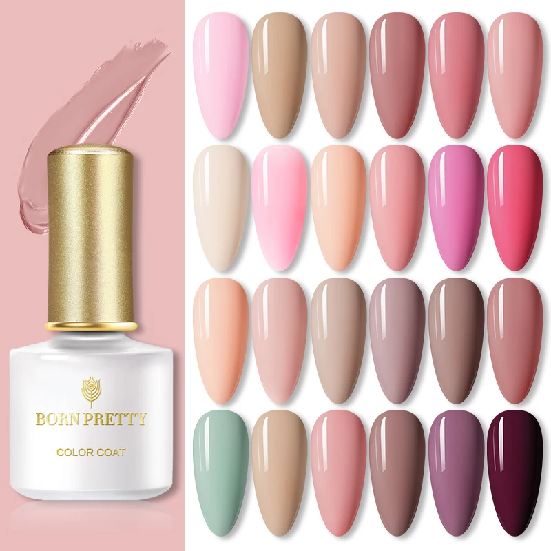 От BORN PRETTY Гель лак для ногтей цветной гель розовая тема 6 М УФ светодиодный Лаки