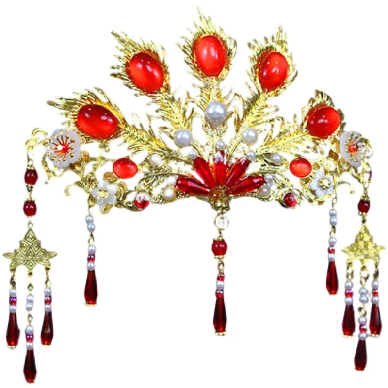 Диадема Феникса золотая корона для волос аксессуары женщин Винтажный свадебный