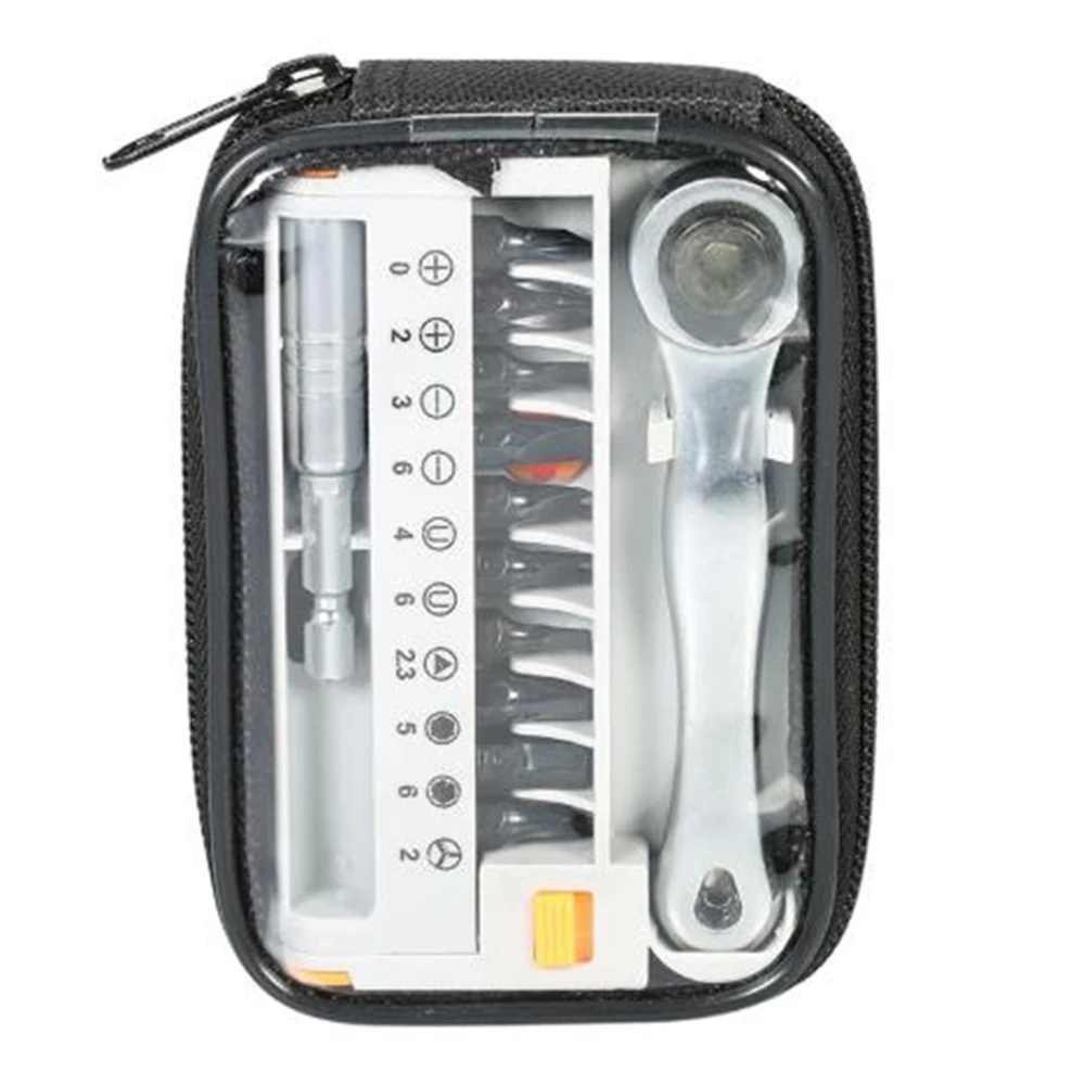 

12Pc Ratchet Wrench Set 1/4 Screwdriver Bit Short Maintenance Repair Work Tools