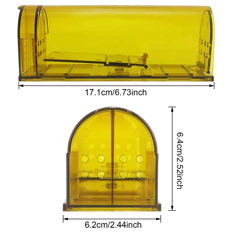2 упаковки гуманных ловушек для мыши многоразовые использования в помещении на