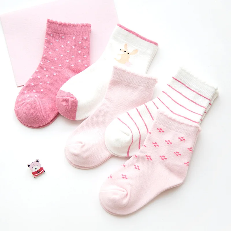 HappyFlute 5pair Cheap Socks Set Unisex Casual Winter Autumn Fashion 0-12years Infant Baby Knitted |