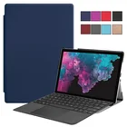 Чехол для Microsoft Surface Pro 7 6 5 4, защитный чехол из искусственной кожи с подставкой 12,3 дюйма для планшета Funda Surface Pro 7 Pro 6 5 4, чехол