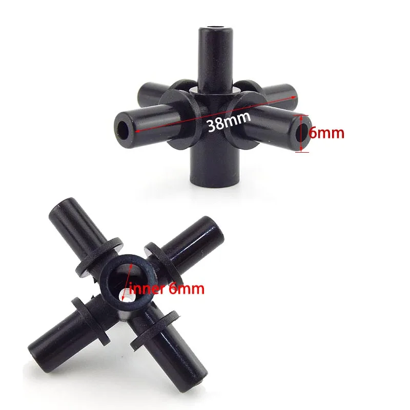 

6mm Screw Micro Drip Irrigation Misting Nozzle Spray Sprinkler Head 4/7mm Barb Tee Water Hose Connector Garden Watering