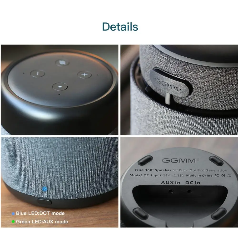 Портативная мини-Колонка GGMM с разъемом AUX 15 Вт Hi-Fi колонка аккумулятором 5200 мАч