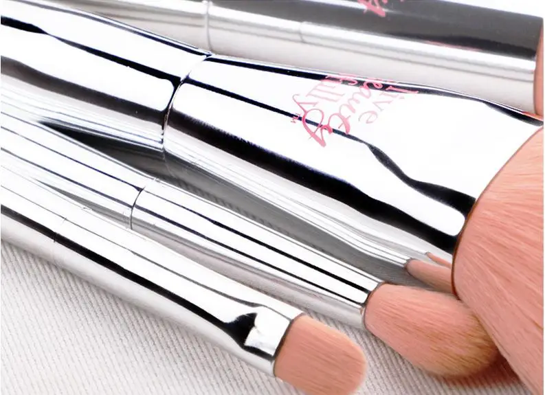 Brochas Maquillaje 9 шт. розовые кисти для макияжа основа Косметическая кисть бровей Тени