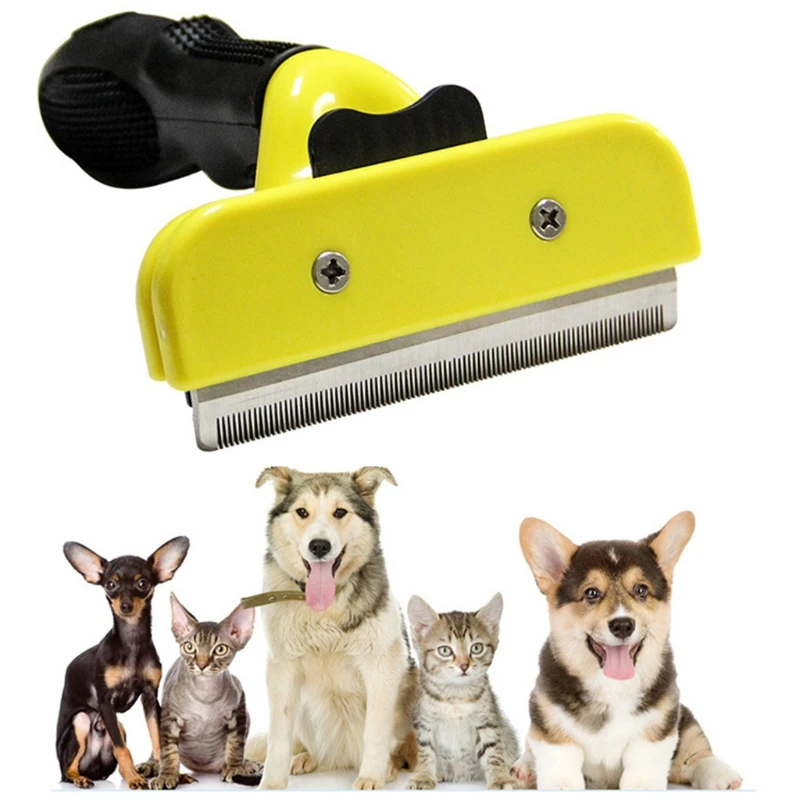 

Pet Dog Hair Remover Comb Cat Hair Brush Grooming Tool Stainless Steel Fur Cleaning Soft Pet Trimmer Comb Cat Supplies