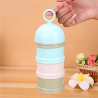 3 layers portable baby milk powder storage box infant essential cereal food snack fruit container multifunctional newborn stuff