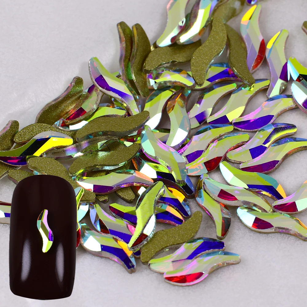 Стразы для дизайна ногтей плоские стразы украшения Блестящие кристаллы
