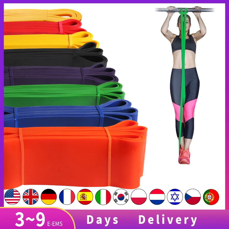 Фитнес Резиновый силовой ремешок с длинной опорой эластичные ленты для