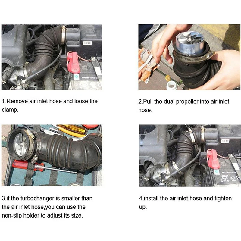 Universal Supercharger Air Turbo Turbonator Intake Fuel Gas Saver Economic Fan Driver Engine Deliver Car Accessories | Автомобили и