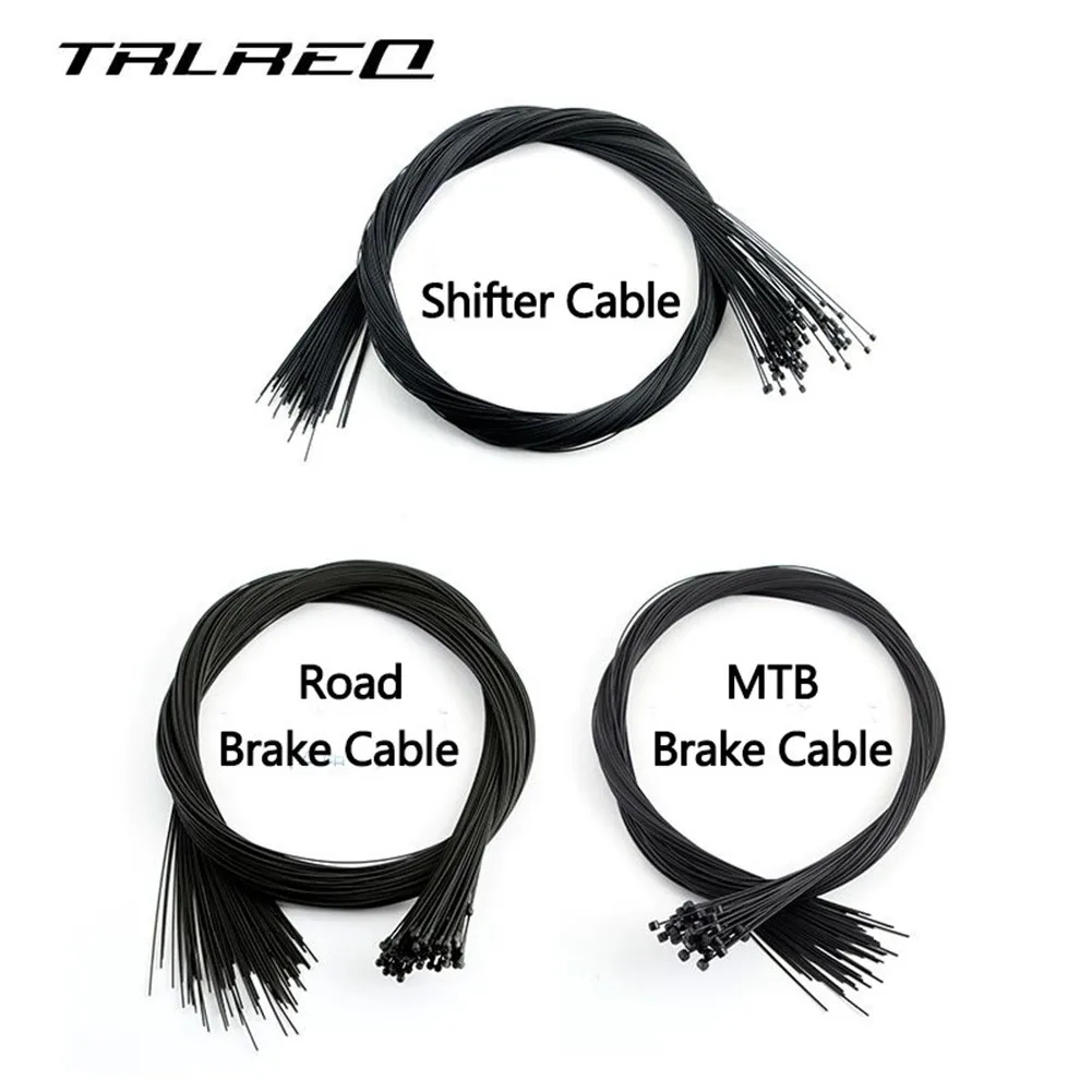 

TRLREQ Coated Wire For Bicycle MTB Road Bike Shifter Brake Front Rear Derailleur Brake Cable 2100mm 1550mm 1700mm 1100mm