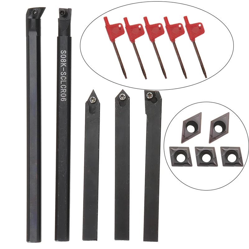 5 шт. 8 мм держатель инструмента для токарного станка с фиксируемым хвостовиком +