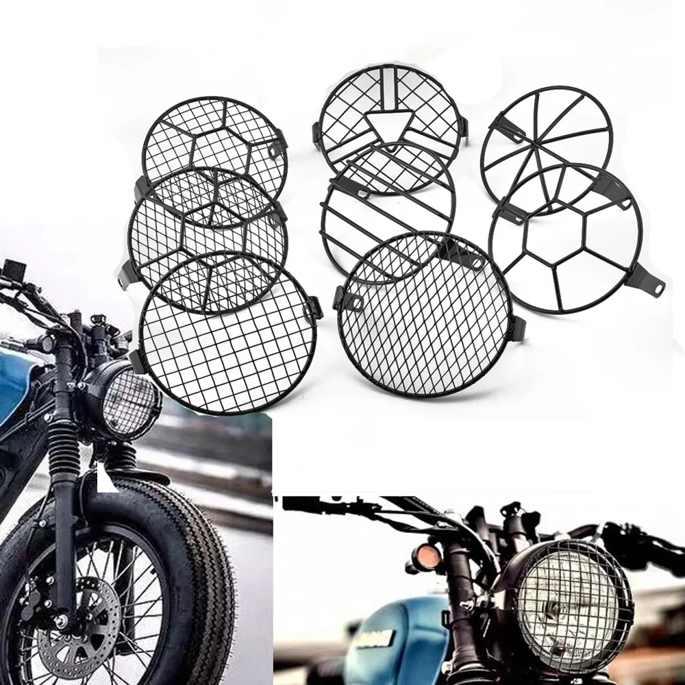 Сетчатая металлическая решетка для фар мотоцикла 6 5 дюйма| |