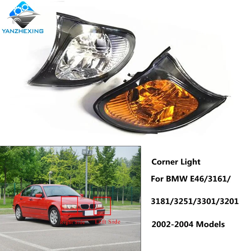 Желтая белая фара угловая лампа Поворотная сигнальная для BMW 3' 3 серии E46 M3 320i 323i