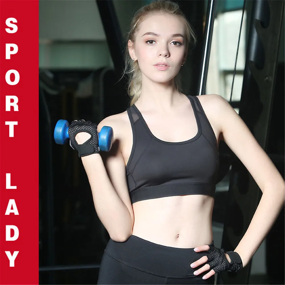 

Professional Gym Fitness Gloves Power Weight Lifting Women Men Crossfit Workout Bodybuilding Half Finger Hand Protector