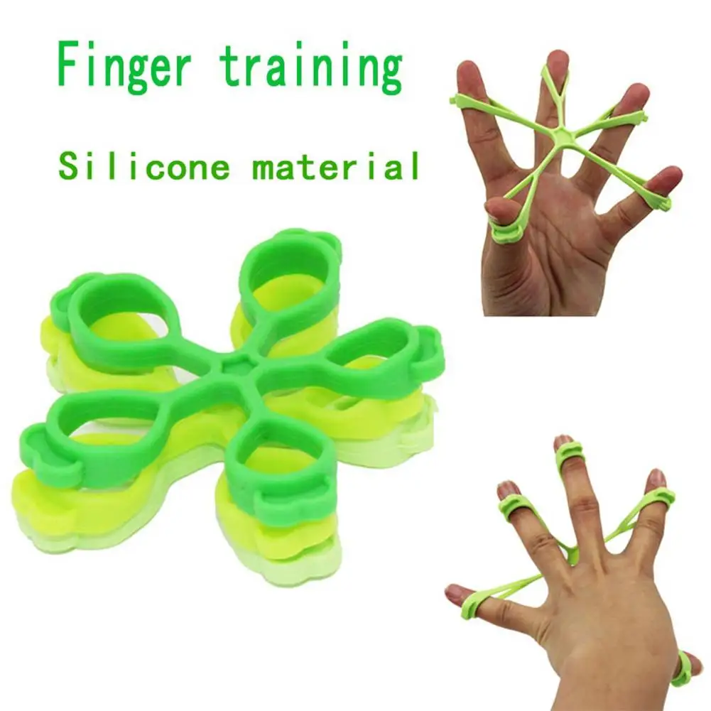 

1Pcs Silicone Hand Expander Finger Hand Grip Finger Training Stretcher Trainer Strength Resistance Bands Wrist Exercise Fitness