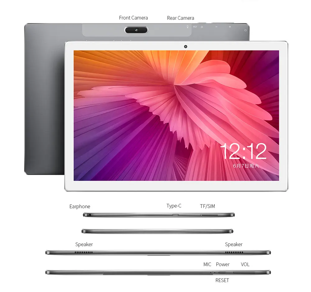 Планшетный ПК Teclast M30 10 1 дюймов 4G Phablet Android 8 0 MT6797X (X27) 4 GHz Decore cpu 4GB ram 128GB eMMC rom 5.0MP + 2.0MP