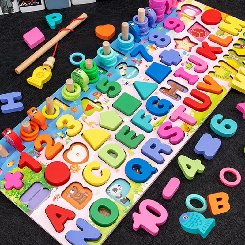 

Деревянные Обучающие игрушки Монтессори для детей Раннее Обучение в форме младенца цветная доска игрушка для детей 3 лет подарок
