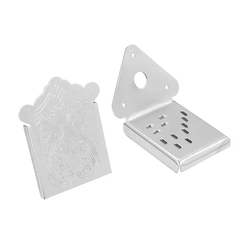 Flower Pattern Design Tailpiece for Mandolin Cigar Box Guitar Silver | Спорт и развлечения