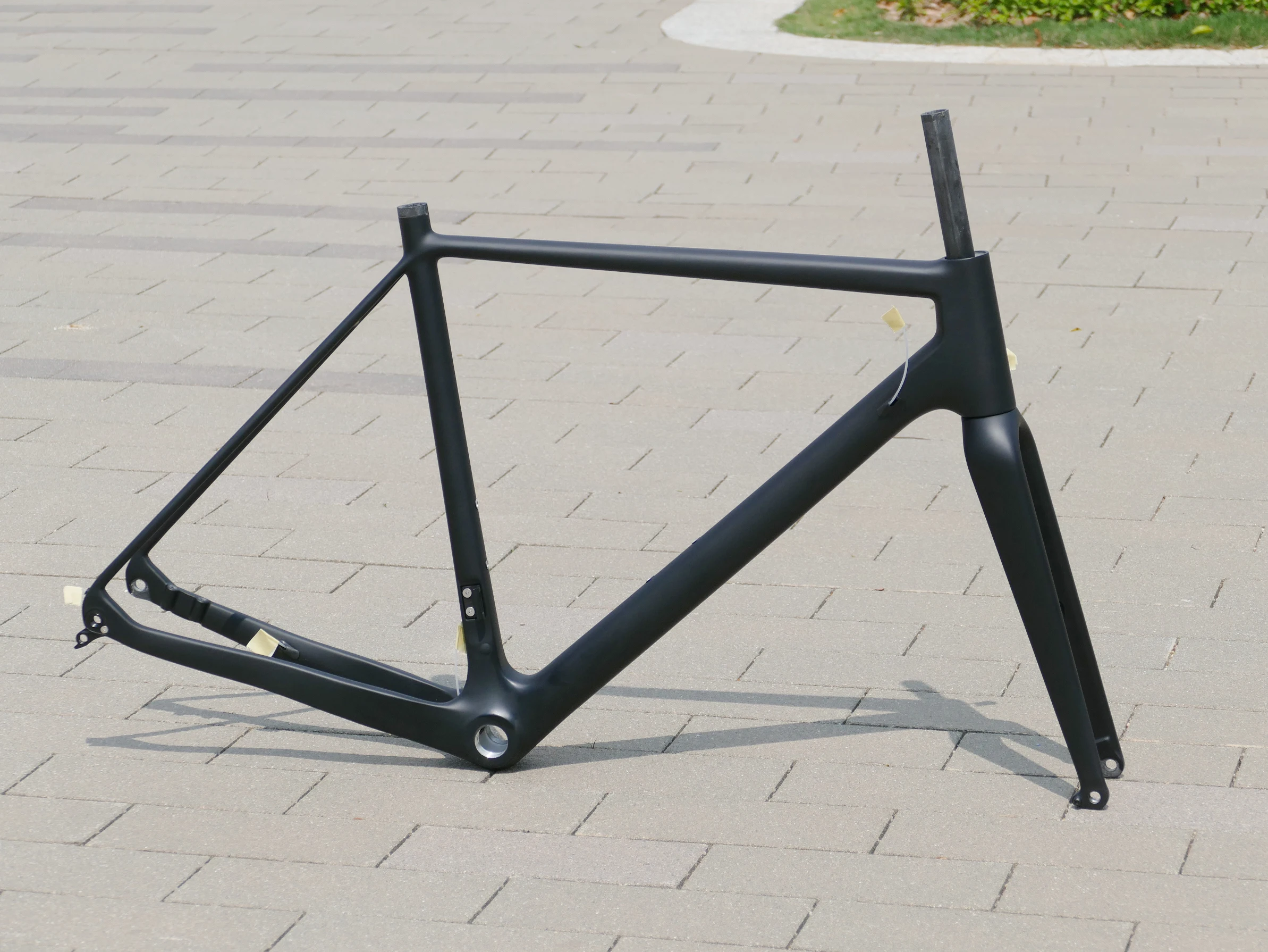 FE 02 углеродный руль UD матовый гравия велосипед Bicyce через ось дисковый тормоз