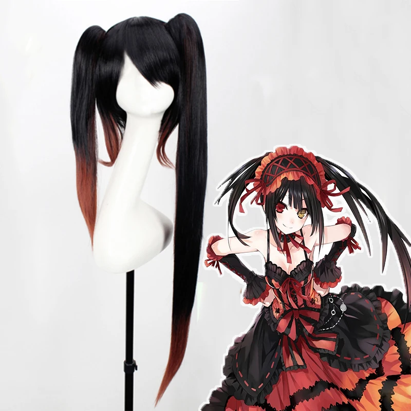 

Anime DATE A LIVE Cosplay Wigs Nightmare Tokisaki Kurumi Cosplay Wig Heat Resistant Synthetic Wig Hair Halloween Carnival Party