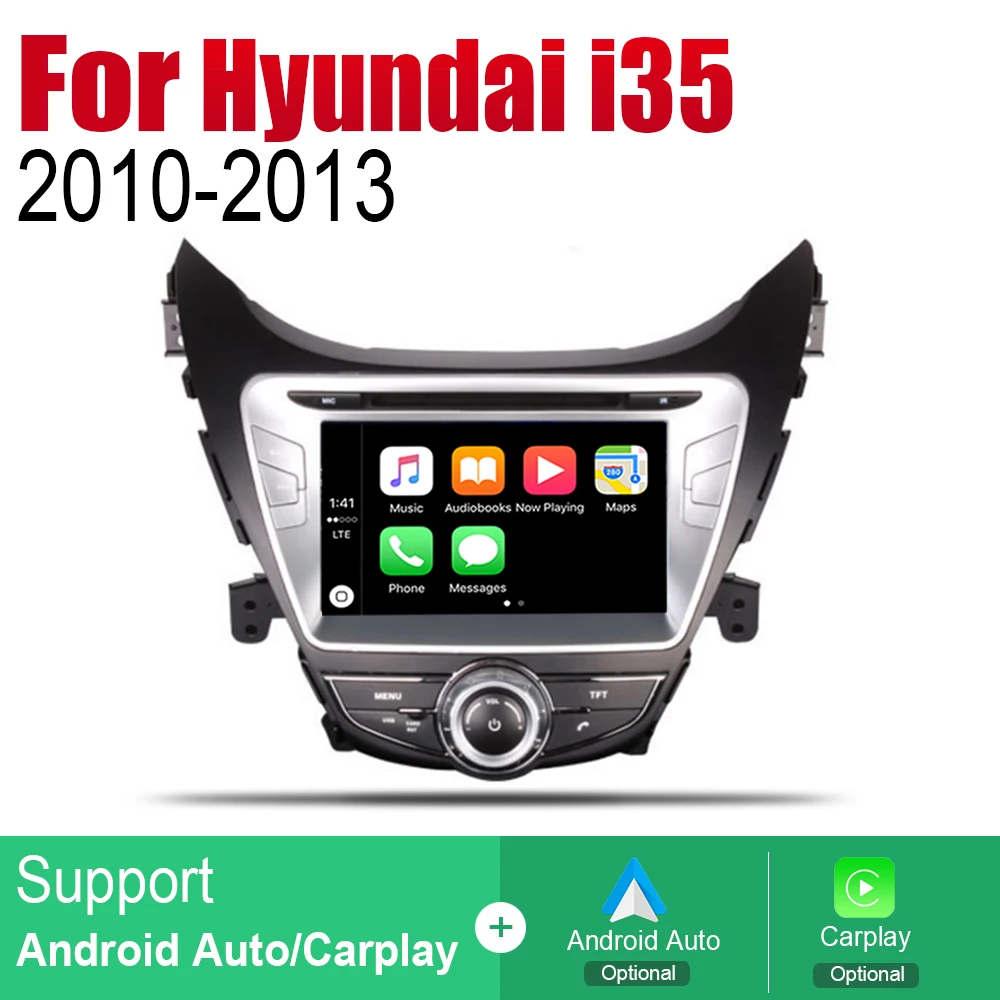 Автомагнитола ZaiXi на Android 2 Din с DVD для Hyundai i35 Elantra flutic 2010 ~ 2013 автомобильный