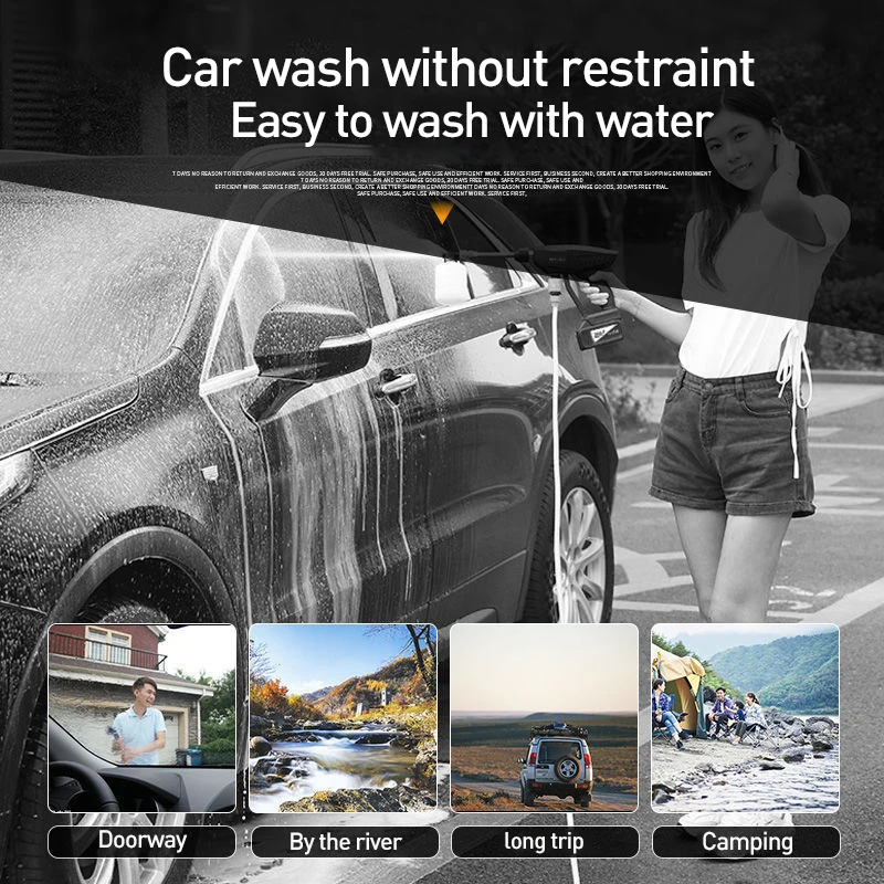 Water Gun 300W High-Pressure Wireless Car Washer 24V Handheld Clean Machine Spray For Home Garden Jet Gift | Автомобили и