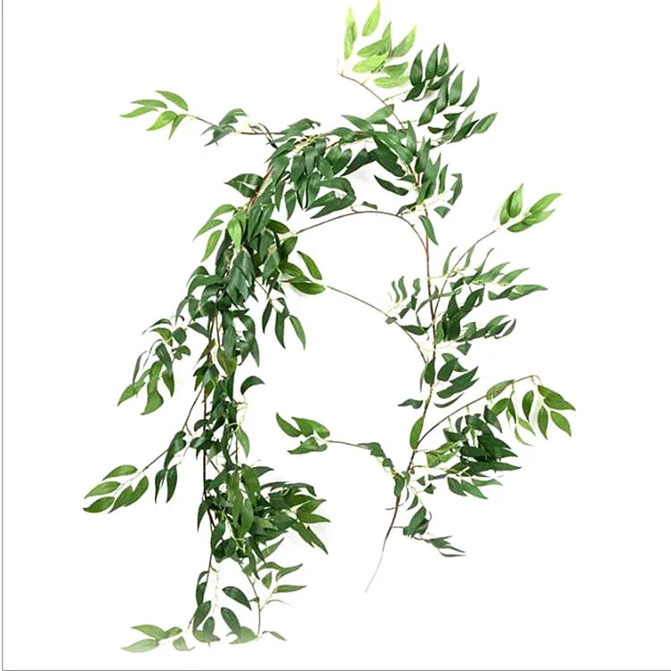 Имитационный лист ивы Свадебные потолочные композиции поддельные шелковые