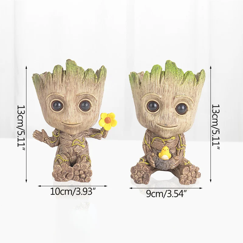 Детская кукла цветочный горшок большой для цветов держатель ручки ПВХ герой