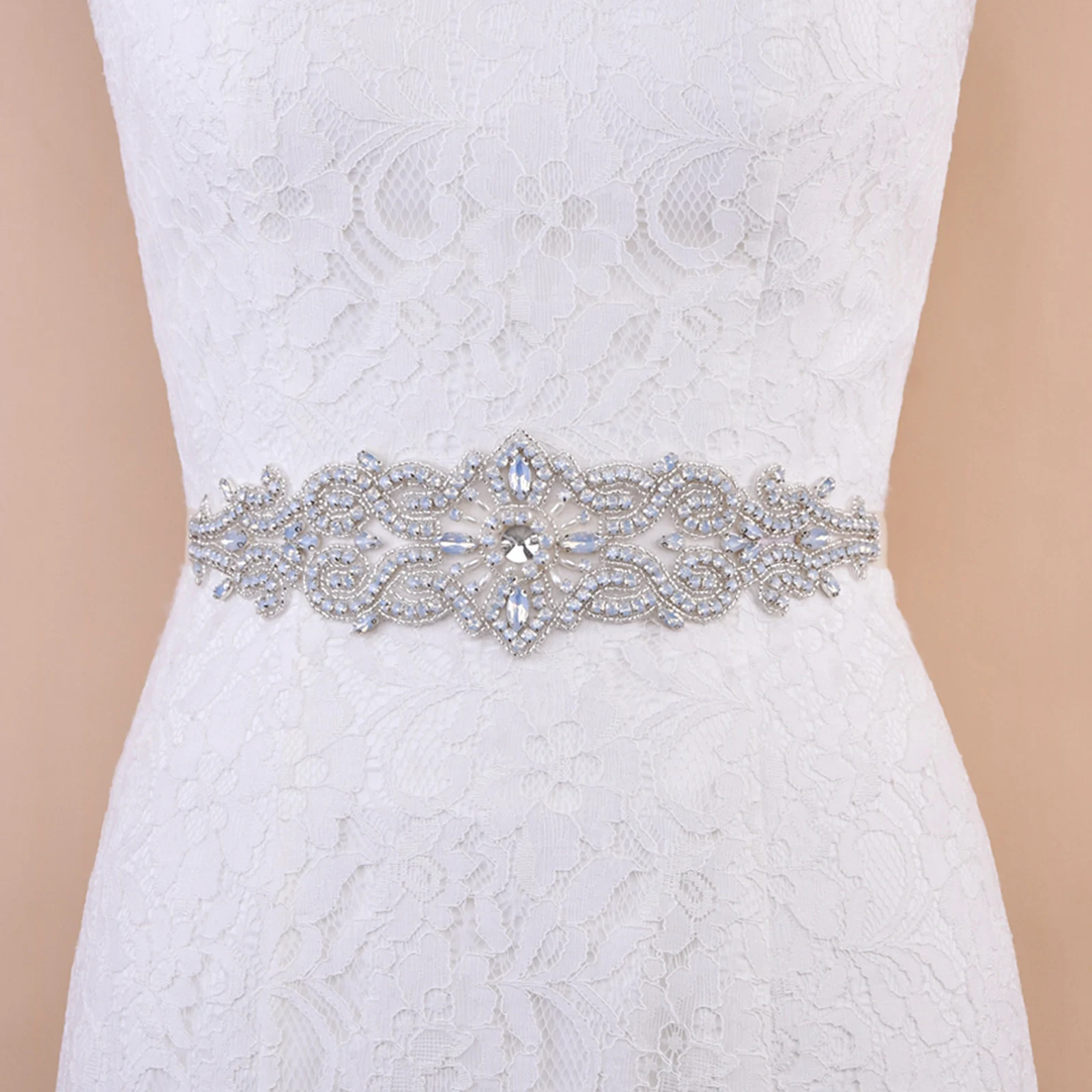 

TRiXY S26-PRO Shinny Wedding Belts Rhinestone Belts Pearls Beaded Belt for Gown Dress Jewelry Belts Protein Rhinestone Sashes