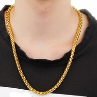 mens necklace hip hop chain yellow gold filled cool male classic solid choker jewelry gift