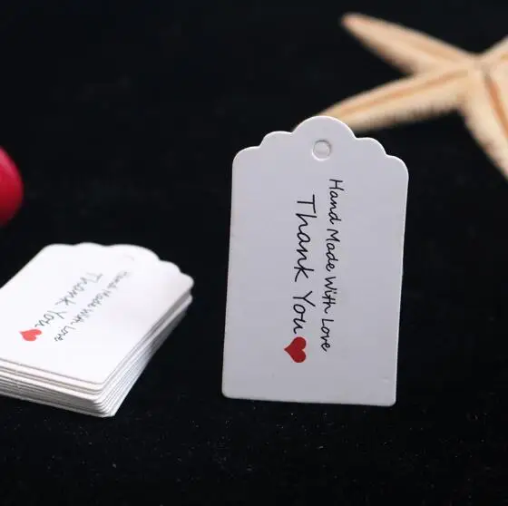 10 шт./лот 3*5 см крафт-бумага ручная работа Этикетка Подарочная коробка этикетка